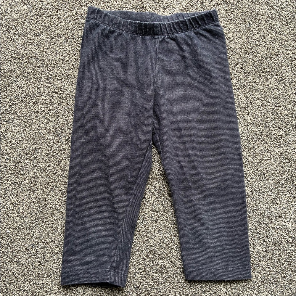 FINAL SALE 3/31/26 Cat & Jack Faux Denim Fabric Capri Leggings, Size 4/5